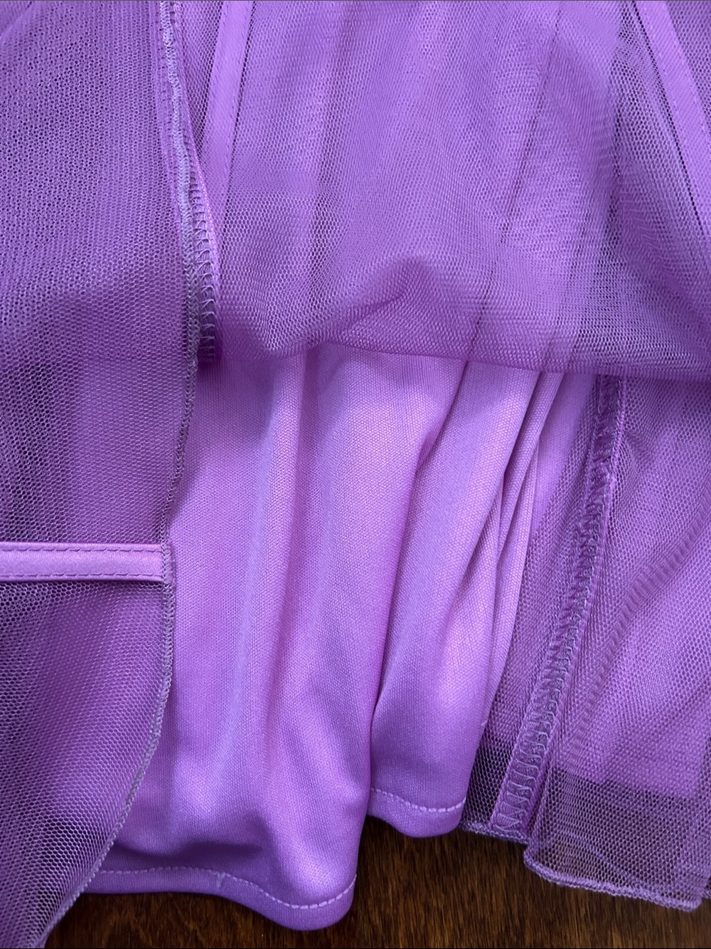 JS Collections Midi Corset Style Purple Spaghetti-Strap Tulle Dress, Size 16 - Picture 9 of 16